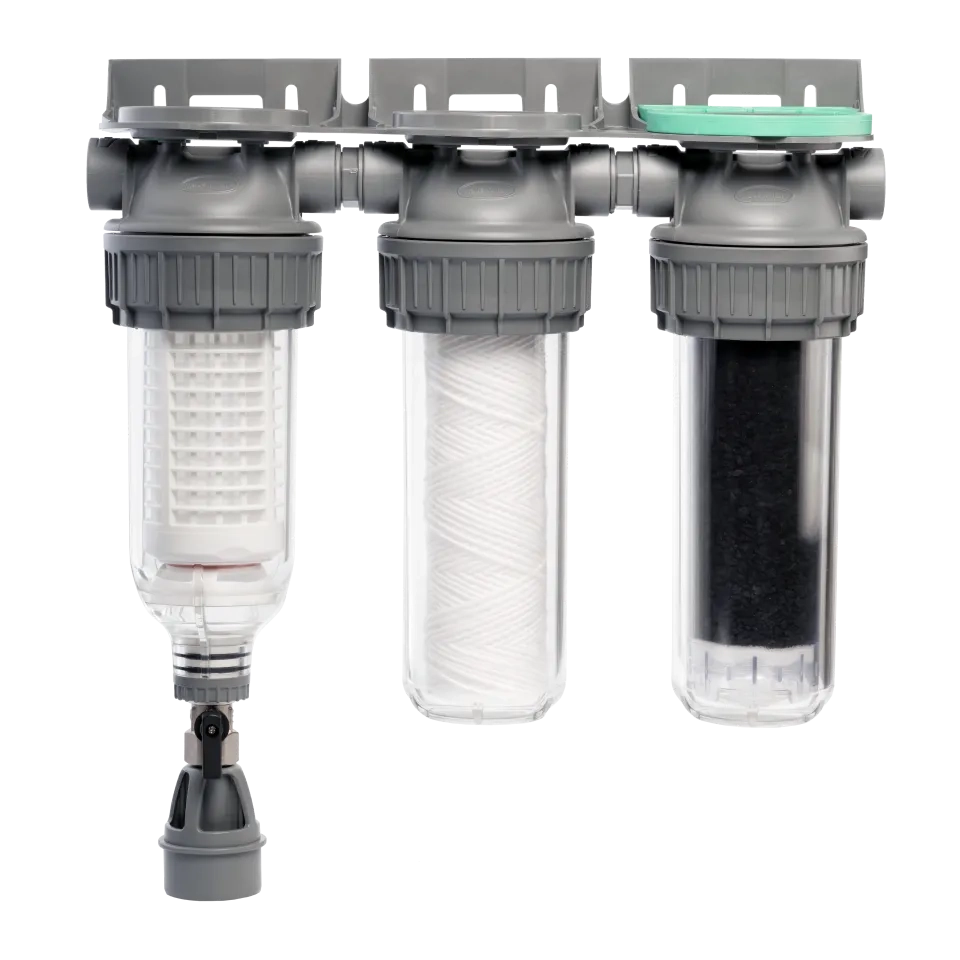 Filtre pluie triplex cartouches intégrées - 3/4 F