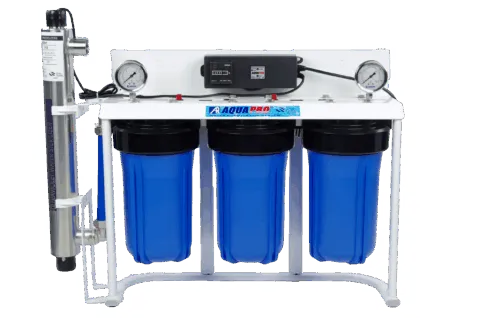 KIT FILTRE TRIPLE 10' avec stérilisateur UV  22,7l/min - 3/4' 