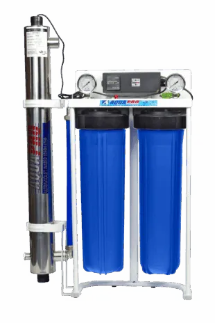 KIT FILTRE DOUBLE 20' avec stérilisateur UV  45,4l/min - 4/4'  